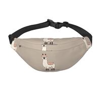 No Drama Llama Sac banane pour homme et femme Sac banane tendance Sac banane partout Sac à bandoulière Portefeuille Sac banane avec sangle réglable Sac de poitrine étanche pour voyage, randonnée,
