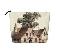 No Drama Llama Trousse à cosmétiques pour femme - Organiseur de voyage portable avec fermeture éclair, Arbre de maison, Taille unique