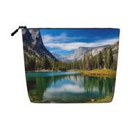 No Drama Llama Trousse à cosmétiques pour femme - Organiseur de voyage portable avec fermeture éclair, Lacs de montagne, Taille unique
