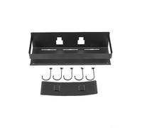 No-Drill Carbon Steel Kitchen Rack 30cm Grey((no trace)30CM 5hook)