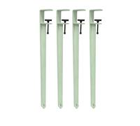 No Drill Tables Legs Support Metal Table Leg Clamp Type Support Column Table Leg Furniture Legs 4 Pcs F Shaped DIY Tables Adjustable Breakfast(76cm/Light Green)