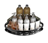 No-Drill Triangular Shower Corner Shelf - Adhesive Wall-Mounted Bathroom Storage Rack, Aluminum Shower Organizer For Shampoo, Soap & Toiletries, Space-Saving Shelf For Bathroom, Toilet & Kitchen