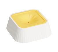 No Drip Feeder - 37oz Spill Proof Bowl for Travel | Body with Stable Base, Large Capacity Dish, Slow Drinking System, Puppy Car Crate Supply, Indoor Floor Accessory, Outdoor Pet Utility