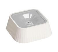 No Drip Feeder - 37oz Spill Proof Bowl for Travel | Body with Stable Base, Large Capacity Dish, Slow Drinking System, Puppy Car Crate Supply, Indoor Floor Accessory, Outdoor Pet Utility