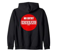 NO Entry - No Man Comes to The Father John 14:6 Warning Sign Sweat à Capuche