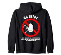 NO Entry - No Man Comes to The Father John 14:6 Warning Sign Sweat à Capuche