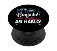 No Estoy Enojada, Asi ES Mi Cara, Latina Chingona Cabrona PopSockets PopGrip Adhésif
