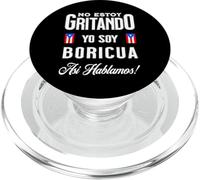 No Estoy Gritando Yo Soy Boricua Bandera de Porto Rico Drapeau PopSockets PopGrip pour MagSafe
