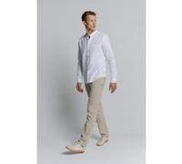 No Excess Pants With Linen Garment Dyed Light Desert Taille: S | Pantalons Outlet | Homme | Blanche