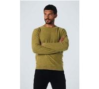 No Excess Pullover Crewneck Garment Dyed + Stone Washed Olive Taille: XXL | Pulls Outlet | Homme | Vert