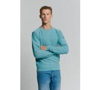 No Excess Pullover Crewneck Garment Dyed + Stone Washed Seablue Taille: XL | Pulls Outlet | Homme | Bleu