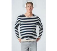 No Excess Pullover Crewneck Melange Stripes Carbon Blue Taille: XXL | Pulls Outlet | Homme | Bleu