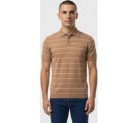 No Excess Pullover Short Sleeve Polo Button Stripes Khaki Taille: L | Polos Outlet | Homme | Marron