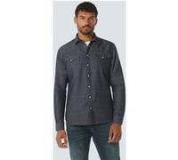 No Excess Shirt Denim Look With Linen Indigo Taille: XL | Casual chemises Outlet | Homme | Bleu