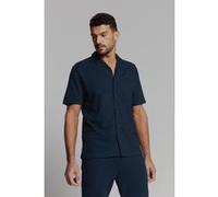 No Excess Shirt Short Sleeve Jersey Revers Collar Solid Terry Deep Blu Taille: XL | Casual chemises Outlet | Homme