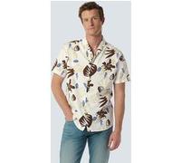 No Excess Shirt Short Sleeve Resort Collar Allover Printed Relief Whit Taille: S | Casual chemises Outlet | Homme
