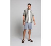 No Excess Shirt Short Sleeve Zig Zag Jacquard Offwhite Taille: XL | Casual chemises Outlet | Homme | Blanc