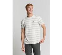 No Excess T-shirt Crewneck Jacquard Stripe Offwhite Taille: L | T-shirts Basiques Outlet | Homme | Blanc