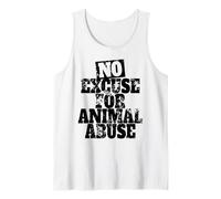 No Excuse for Animal Abuse Bien-être des Animaux Amour Débardeur
