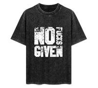 No F***S Given Offensive Unisex T-Shirt Black Mens Top Tee L