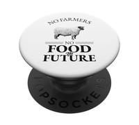 No Farmers No Food No Future (Graphique Mouton) PopSockets PopGrip Adhésif
