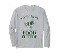 No Farmers No Food No Future (Motif Vache) Manche Longue