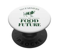 No Farmers No Food No Future (Motif Vache) PopSockets PopGrip Adhésif