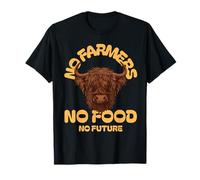 No Farmers No Food No Future (Motif Vache) T-Shirt