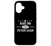 No Fascism Make 1984 Fiction Again Big Brother Watching You Coque pour iPhone 16