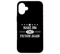 No Fascism Make 1984 Fiction Again Big Brother Watching You Coque pour iPhone 16 Plus