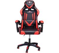 No Fear No Fear Gaming Chair - Chaise de jeu - Chaise de bureau - Réglable en hauteur 46 à 56cm - Rouge/Noir