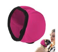 No Flap Ear Wrap, Noise Protection Ear Cover, 25-38cm/9.84-14.96 inches, Weight 7.5-17.5kg Waterproof Adjustable Anti-Slip for Dog Bath, Firework, Grooming, Swimming