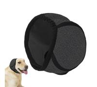 No Flap Ear Wrap, Noise Protection Ear Cover, 25-38cm/9.84-14.96 inches, Weight 7.5-17.5kg Waterproof Adjustable Anti-Slip for Dog Bath, Firework, Grooming, Swimming