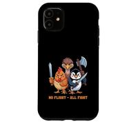 No Flight - All Fight Fun Bird Psychology Joke Coque pour iPhone 11