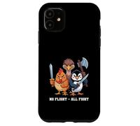 No Flight - All Fight Fun Bird Psychology Joke Coque pour iPhone 11