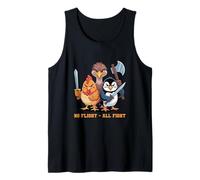No Flight - All Fight Fun Bird Psychology Joke Débardeur