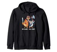 No Flight - All Fight Fun Bird Psychology Joke Sweat à Capuche