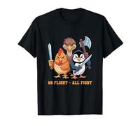 No Flight - All Fight Fun Bird Psychology Joke T-Shirt