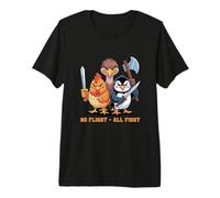 No Flight - All Fight Fun Bird Psychology Joke T-Shirt Haut de Gamme