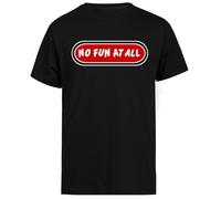 No Fun at All T-Shirt Noir À Manches Courtes pour Hommes