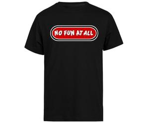 No Fun At All T-Shirt Noir À Manches Courtes pour Hommes
