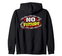 No Future - Rébellion Punk Rock Vintage Sweat à Capuche