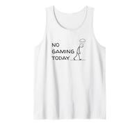 No Gaming Today Figurine Triste Amusante pour Joueur Débardeur