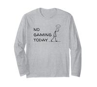 No Gaming Today Figurine Triste Amusante pour Joueur Manche Longue