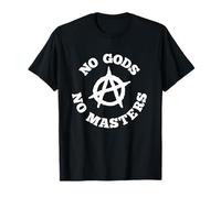 No Gods No Masters Anarchy Symbol Anarchist Athéist T-Shirt