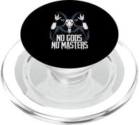 No Gods No Masters! Baphomet Pentagramme athée PopSockets PopGrip pour MagSafe