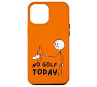 No Golf Today Funny Sad Stickman Golfer Golfers Coque pour iPhone 12 Pro Max