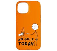 No Golf Today Funny Sad Stickman Golfer Golfers Coque pour iPhone 15
