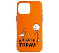 No Golf Today Funny Sad Stickman Golfer Golfers Coque pour iPhone 16 Pro Max