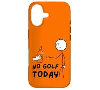 No Golf Today Funny Sad Stickman Golfer Golfers Coque pour iPhone 17